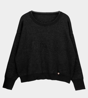 Anekke Black Contemporary Sweaters | HVI-465210