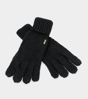 Anekke Black Logomania Gloves | VSN-160329