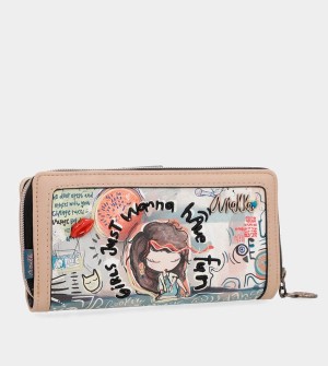 Anekke Fun & Music Large Printed Wallets | GES-375162