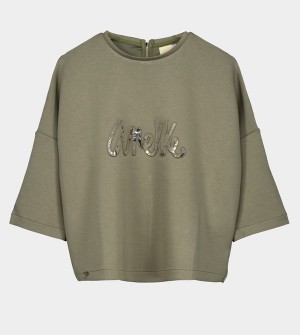 Anekke Green Logo Sweatshirts | JNA-239460