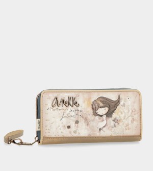 Anekke Large Printed Rfid Memories Wallets | WLE-125870