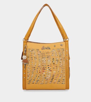 Anekke Nature Pachamama Ochre Shoulder Bags | JLI-085634