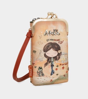 Anekke Peace & Love Camel 3-in-1 Rfid Crossbody Bags | YSH-637859