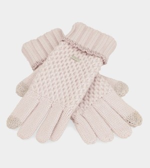 Anekke Pink Knitted Gloves | MTK-389120