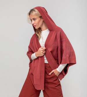 Anekke Red Poncho-style Jackets | VIO-238467