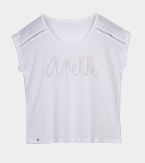 Anekke White T Shirts | YBZ-061987