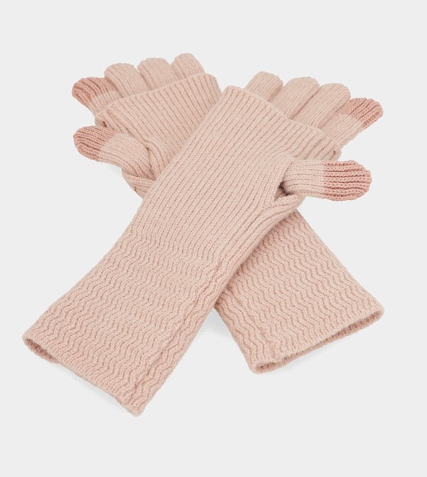 Anekke Beige Knitted Gloves | ZHC-568170