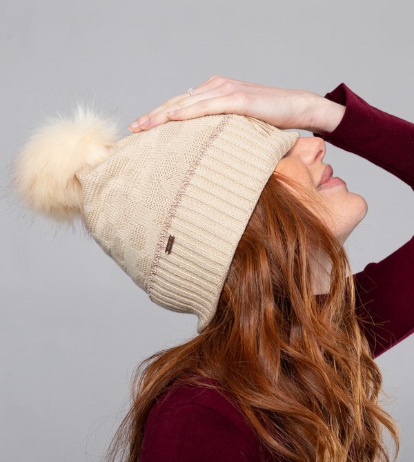 Anekke Beige Shodō Knit Hats | MWA-563219