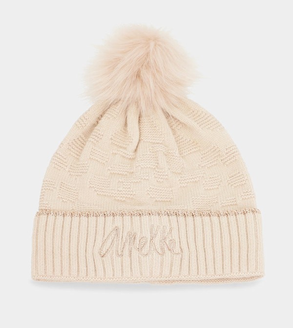 Anekke Beige Shodō Knit Hats | MWA-563219