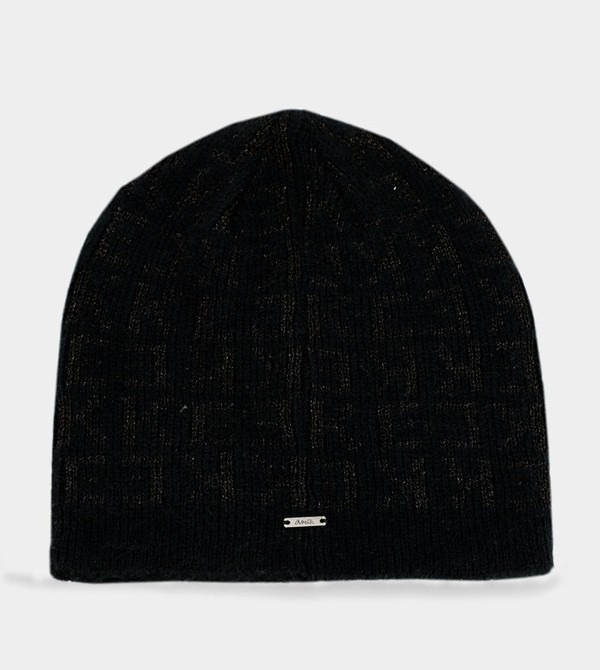 Anekke Black Contemporary Knit Hats | LYR-167850