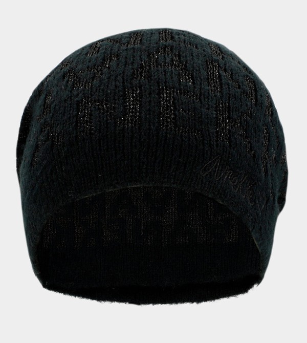 Anekke Black Contemporary Knit Hats | LYR-167850