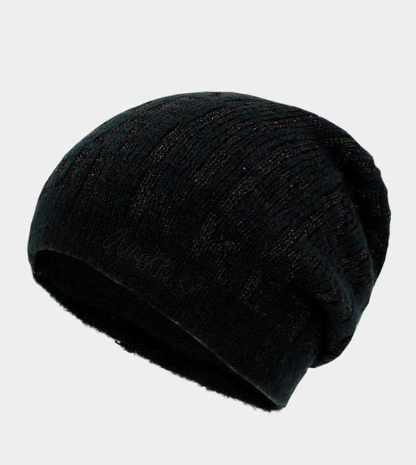 Anekke Black Contemporary Knit Hats | LYR-167850