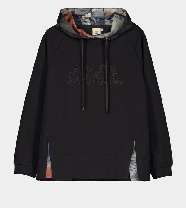 Anekke Black Hoodie Sweatshirts | RNS-258491