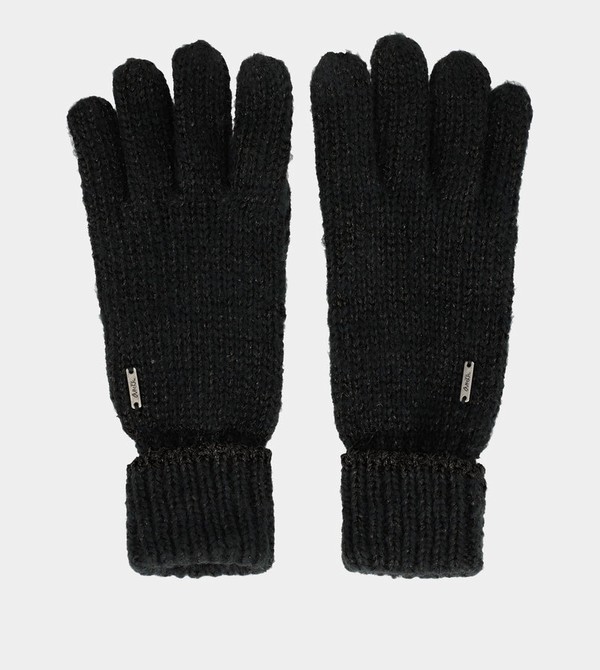 Anekke Black Logomania Gloves | VSN-160329