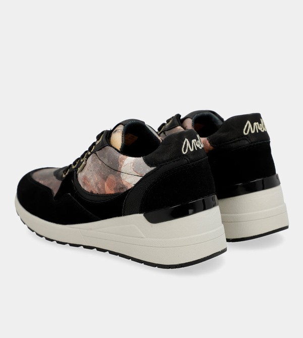 Anekke Black Padded Sports With Wedge Shoes | QZJ-308154