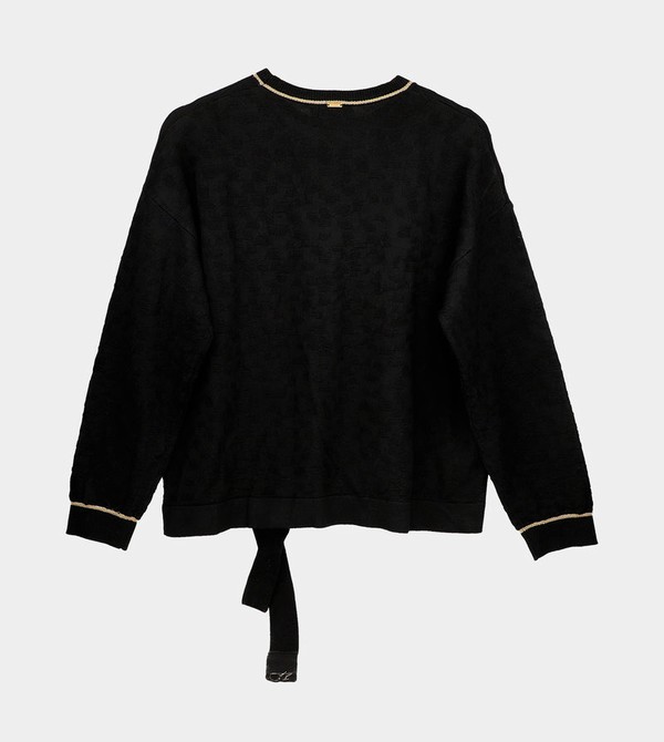 Anekke Black Shōen Crew Neck Sweaters | DKL-458762