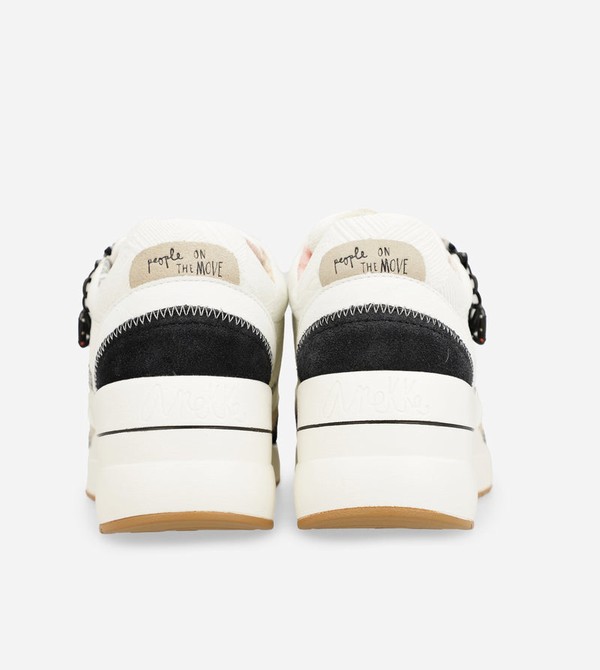 Anekke Black & White Wedge Shoes | XER-493850