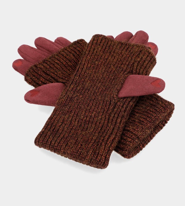 Anekke Burgundy Extendable Gloves | JCN-824759