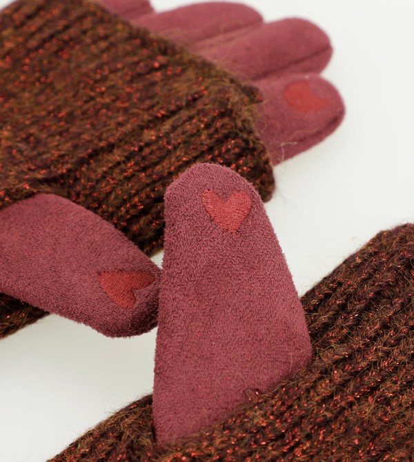 Anekke Burgundy Extendable Gloves | JCN-824759