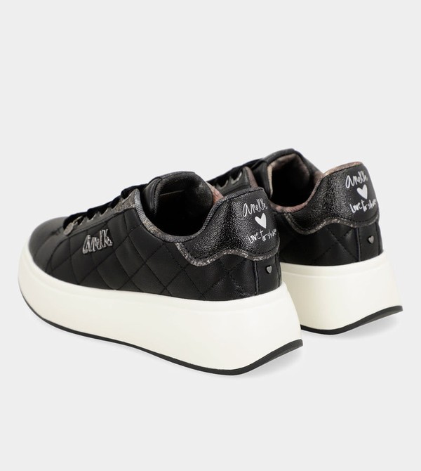 Anekke Casual Black Shoes | OQM-356947