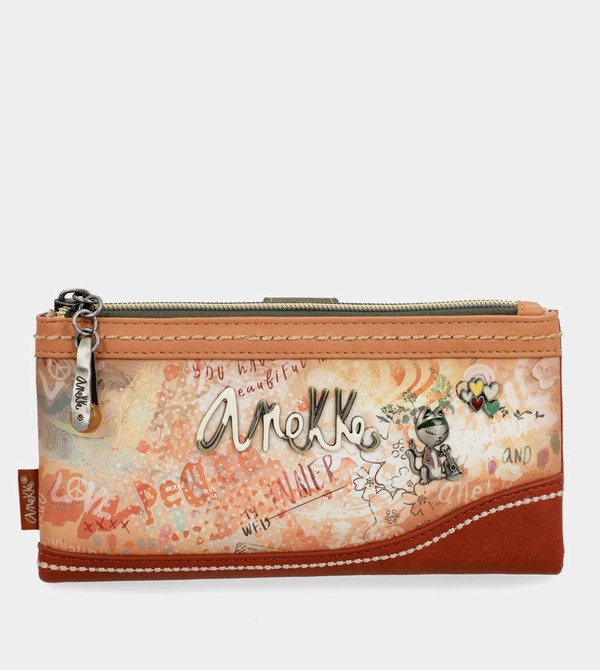 Anekke Flowers Flexible Large Rfid Wallets | OST-761430