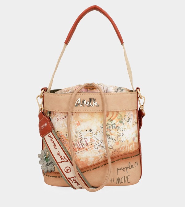 Anekke Flowers With Rope Closure Crossbody Bags | IRX-091243