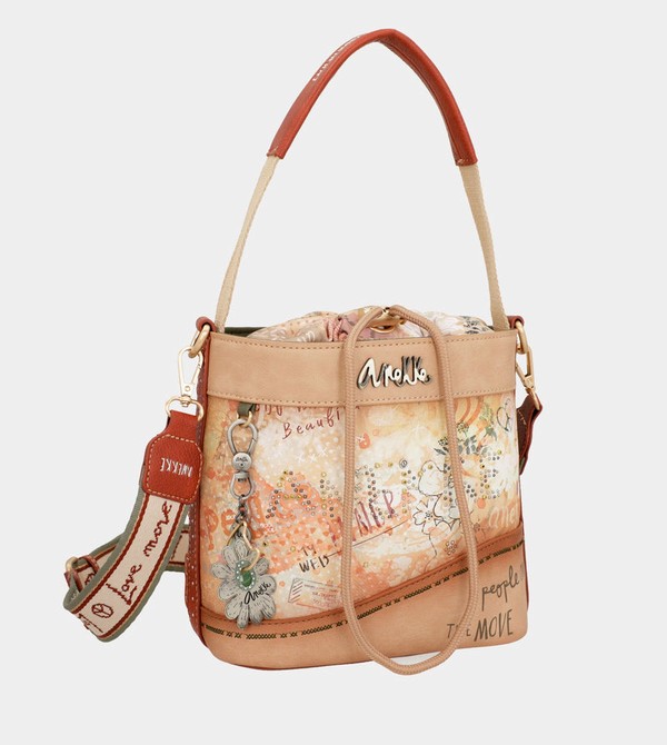 Anekke Flowers With Rope Closure Crossbody Bags | IRX-091243