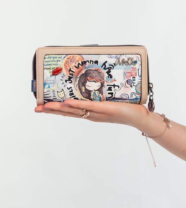 Anekke Fun & Music Large Printed Wallets | GES-375162