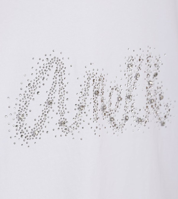 Anekke Glitter White T Shirts | LNB-158973