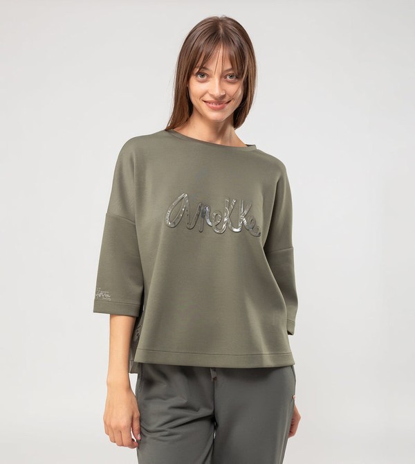 Anekke Green Logo Sweatshirts | JNA-239460