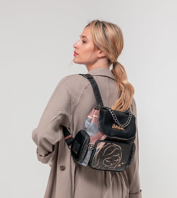 Anekke Heartbeat Flap Backpacks | ZVM-460298