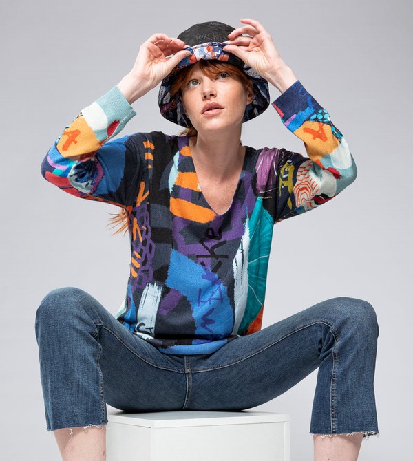 Anekke Kyomu Pattern Bucket Hats | BYT-528417