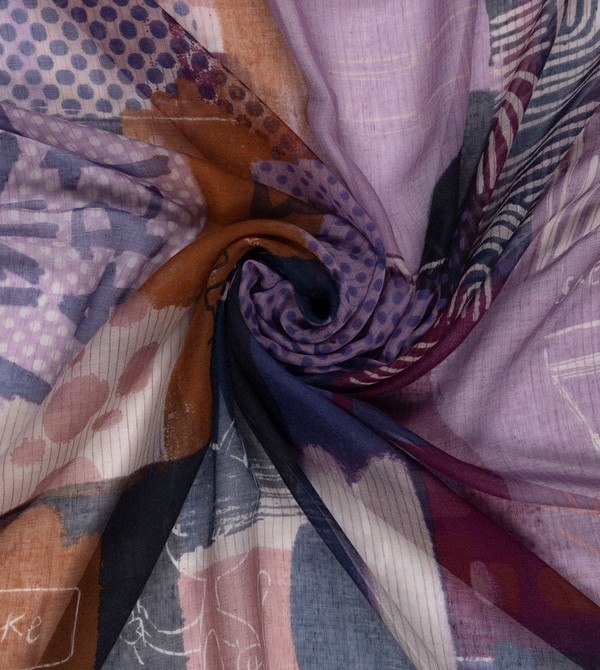 Anekke Kyomu Violet Scarf | EIA-142756