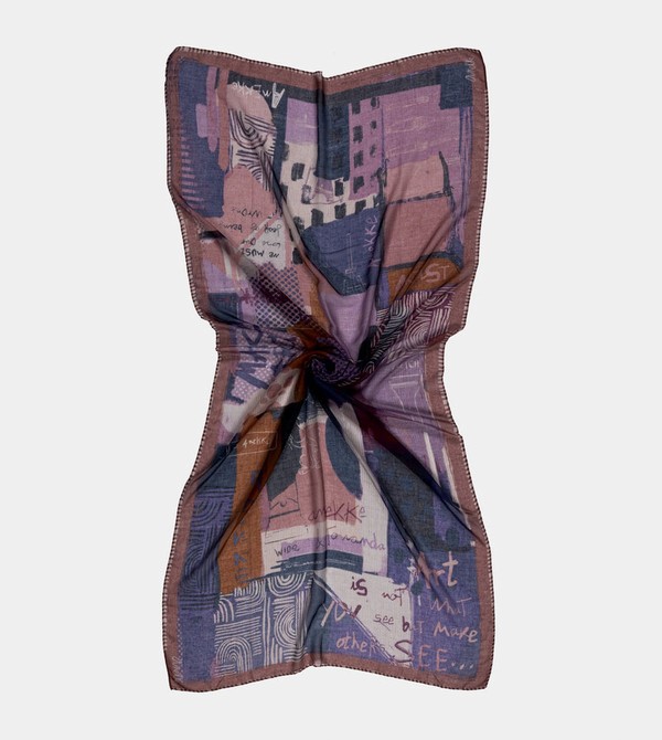 Anekke Kyomu Violet Scarf | EIA-142756