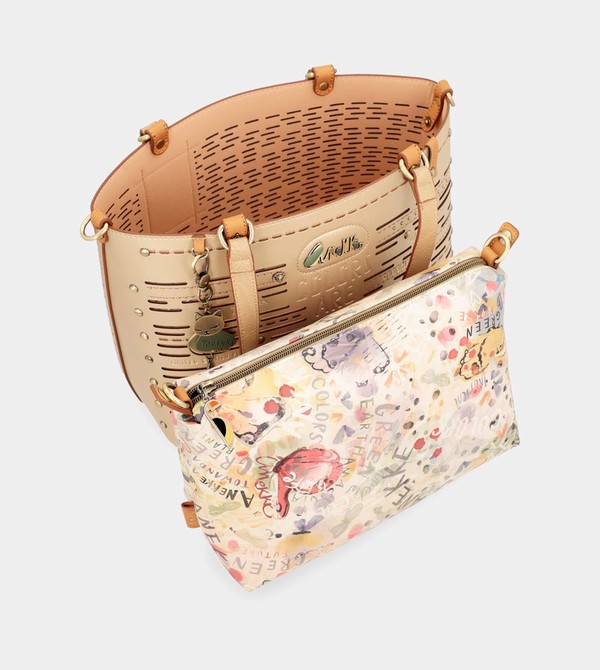 Anekke Nature Pachamama Large Golden Crossbody Bags | MZW-069412