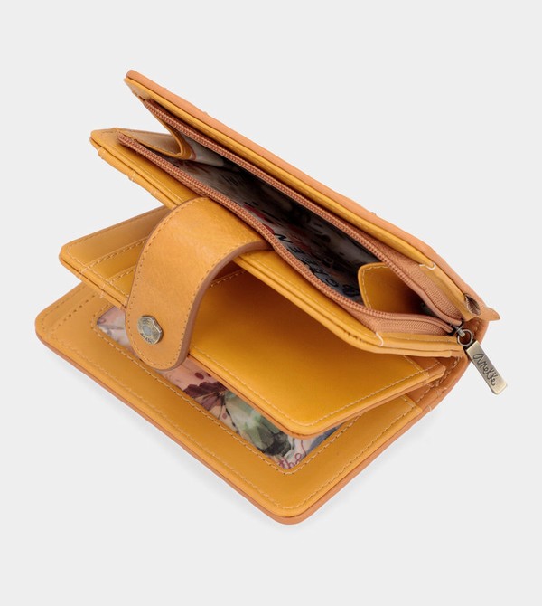 Anekke Nature Pachamama Medium Rfid Ochre Ocher Wallets | WOA-870346