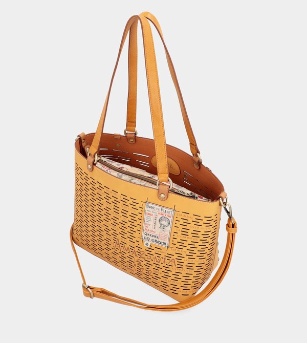 Anekke Nature Pachamama Ochre Large Shoulder Bags | ZSK-714960