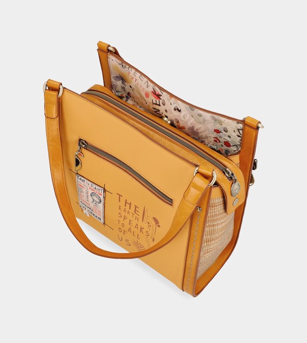 Anekke Nature Pachamama Ochre Shoulder Bags | JLI-085634