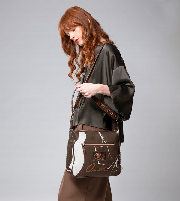 Anekke Nature Shodō Brown Shoulder Bags | HEP-265809