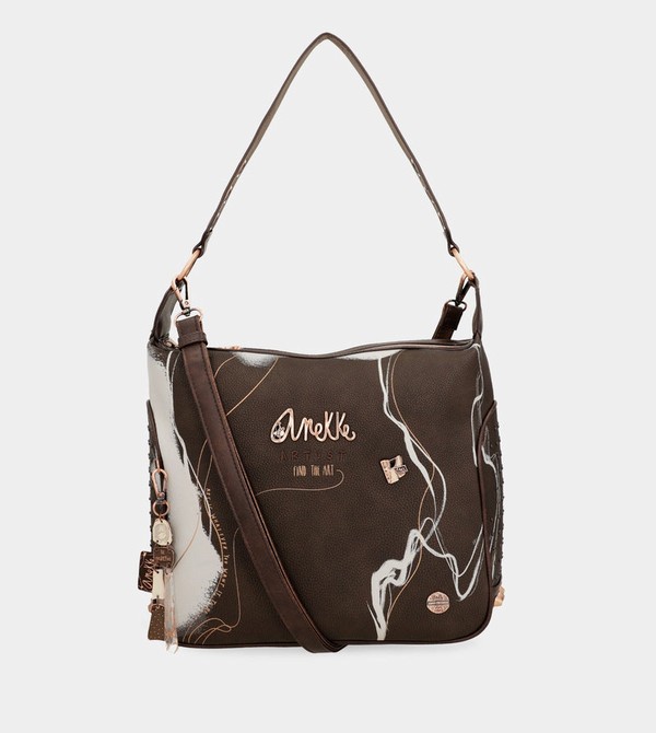 Anekke Nature Shodō Brown Shoulder Bags | HEP-265809