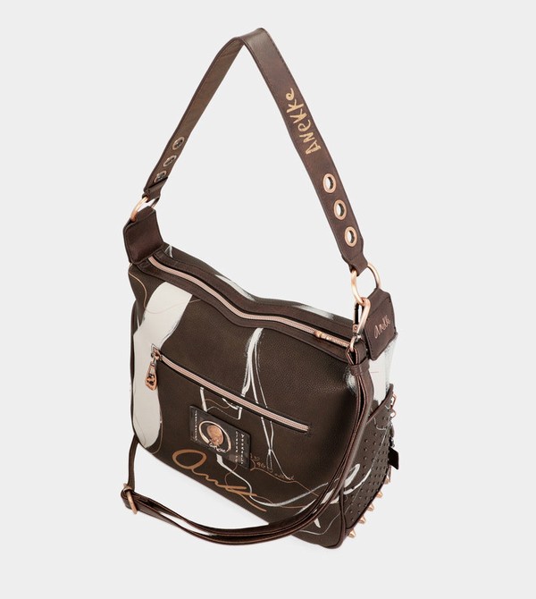 Anekke Nature Shodō Brown Shoulder Bags | HEP-265809