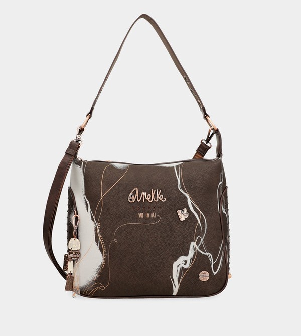 Anekke Nature Shodō Brown Shoulder Bags | HEP-265809