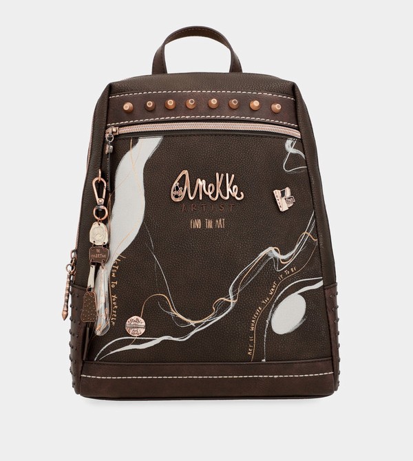 Anekke Nature Shodō Large Brown Backpacks | WMQ-307498