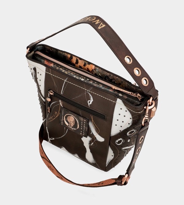 Anekke Nature Shodō Medium Brown Crossbody Bags | YHV-384150