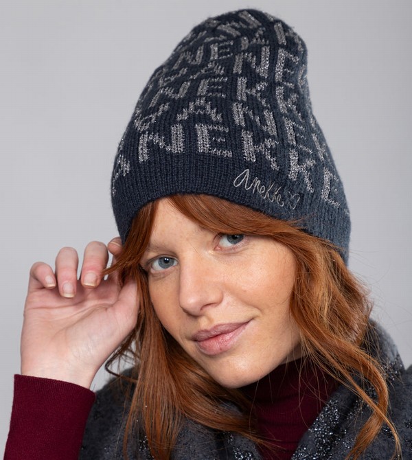 Anekke Navy Blue Contemporary Knit Hats | CZE-102978