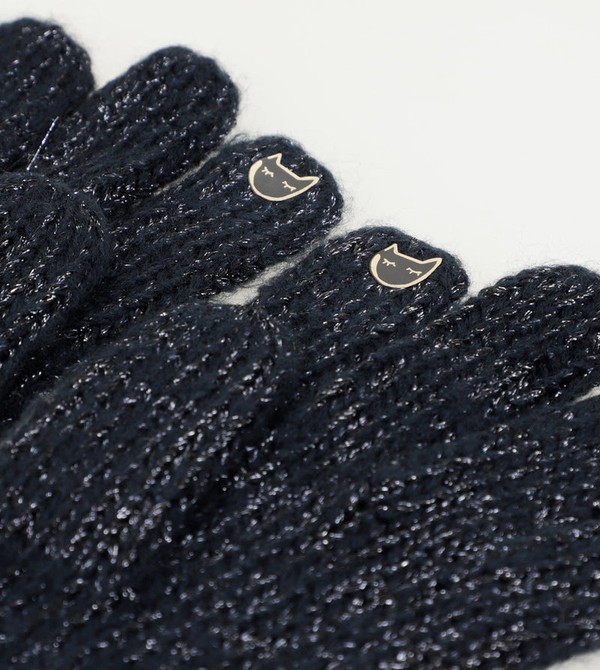 Anekke Navy Blue Logomania. Gloves | LWN-193460