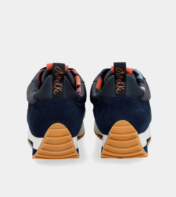 Anekke Navy Blue Palette Patterned Sports Shoes | LVZ-938721