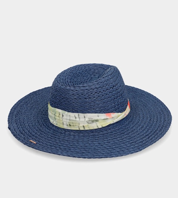 Anekke Navy Blue Raffia Hats | BHR-982537