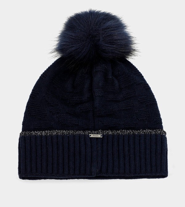 Anekke Navy Blue Shodō Knit Hats | ACY-638401