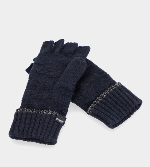 Anekke Navy Mittens Gloves | VRO-769512